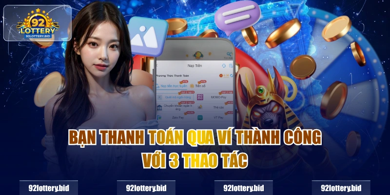 Bạn thanh toán qua ví thành công với 3 thao tác
