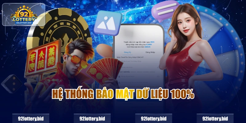 Hệ thống bảo mật dữ liệu 100%