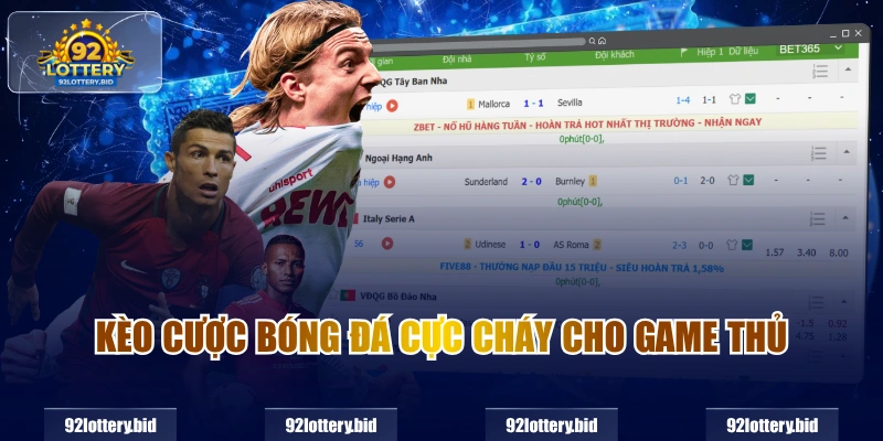 Kèo cược bóng đá cực cháy cho game thủ