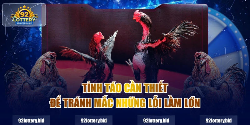 Tỉnh táo cần thiết để tránh mắc những lỗi lầm lớn